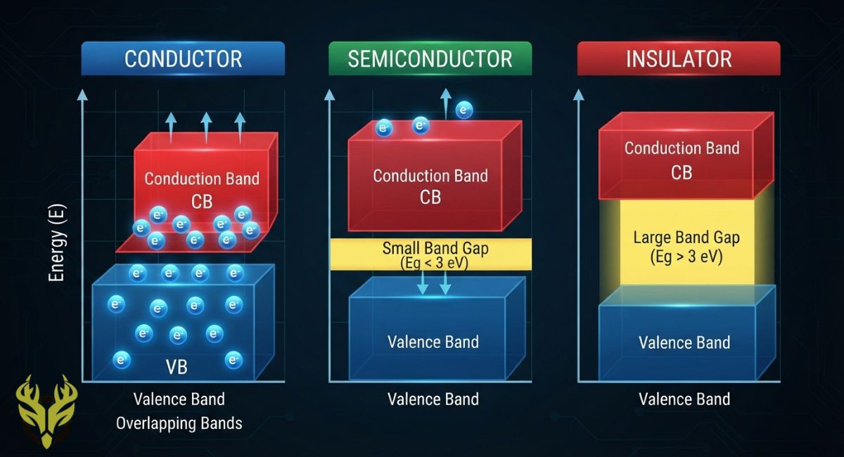 conductors ,insulator, semiconductor